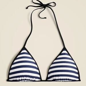 J. Crew Heritage string bikini top in stripe. Size XXL